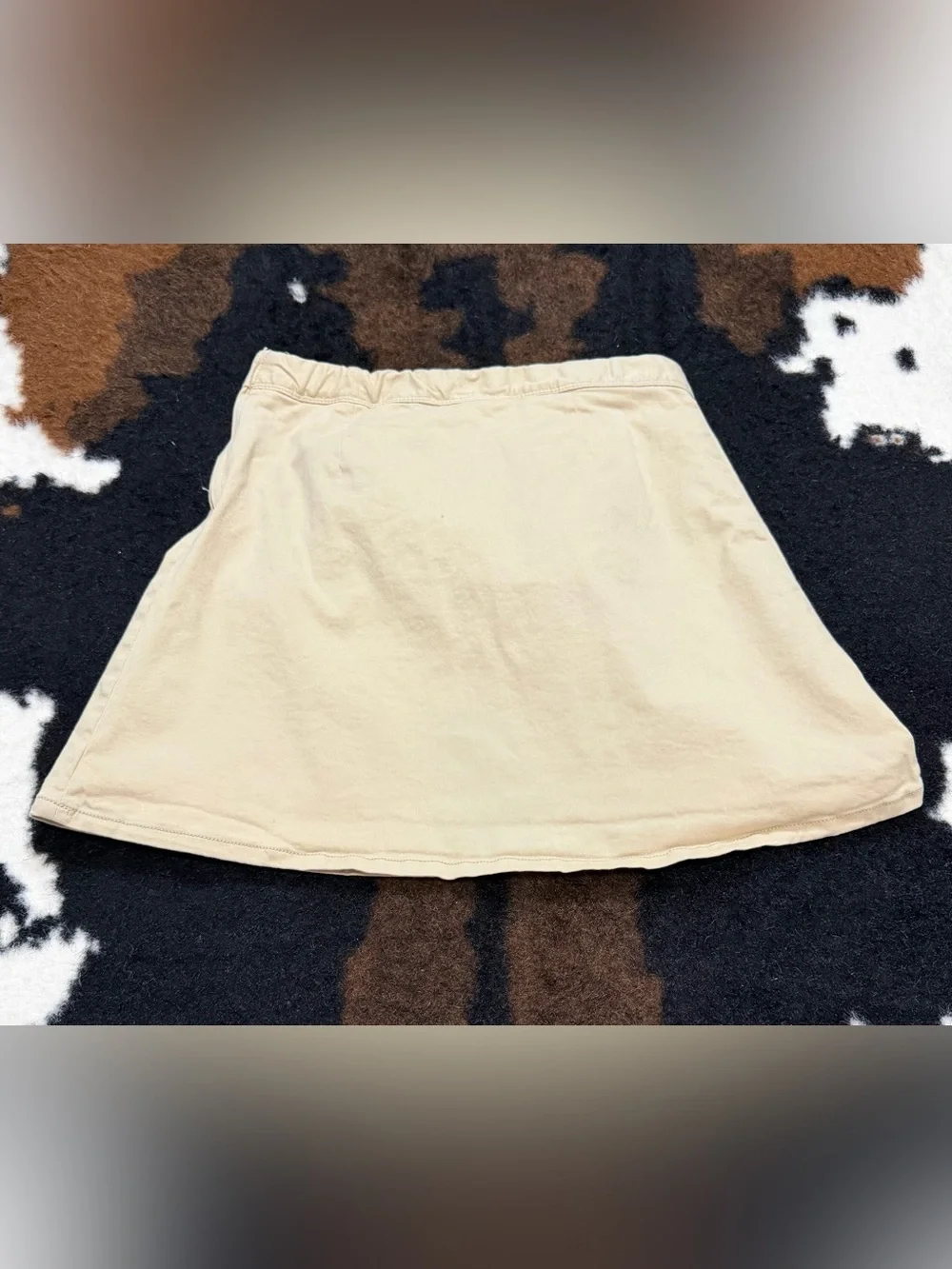 The Children’s Place Girls Size 14 Khaki Beige Button Front Skort